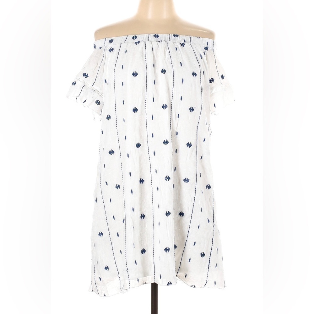 Short sleeve striped casual dress - Picture 2 of 3